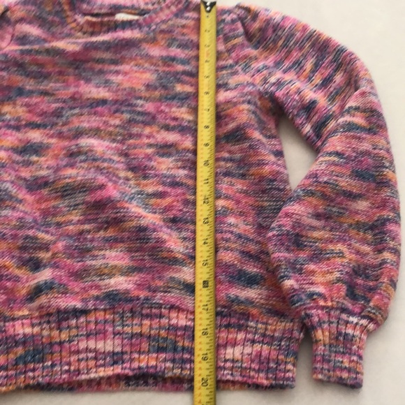 J Crew Factory Pink Puff Sleeve Sweater - Picture 3 of 7